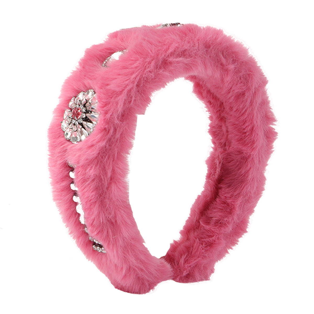 Wholesale Diamond Inlaid Plush Hair Bands